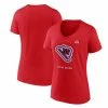 Women's Fanatics Branded Red Team USA Alpine Skiing V-Neck T-Shirt