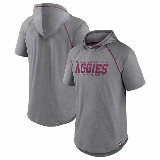 Men's Fanatics Branded Heathered Gray Texas A&M Aggies Four Relay Poly Hooded T-Shirt Men's Fanatics Branded Heathered Gray Texas A&M Aggies Four Relay Poly Hooded T-Shirt -Metaverse shop unnamed file 10941