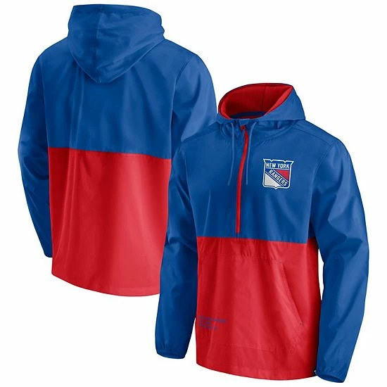 Men's Fanatics Branded Blue/Red New York Rangers Thrill Seeker Anorak Half-Zip Jacket Men's Fanatics Branded Blue/Red New York Rangers Thrill Seeker Anorak Half-Zip Jacket -Metaverse shop unnamed file 11047