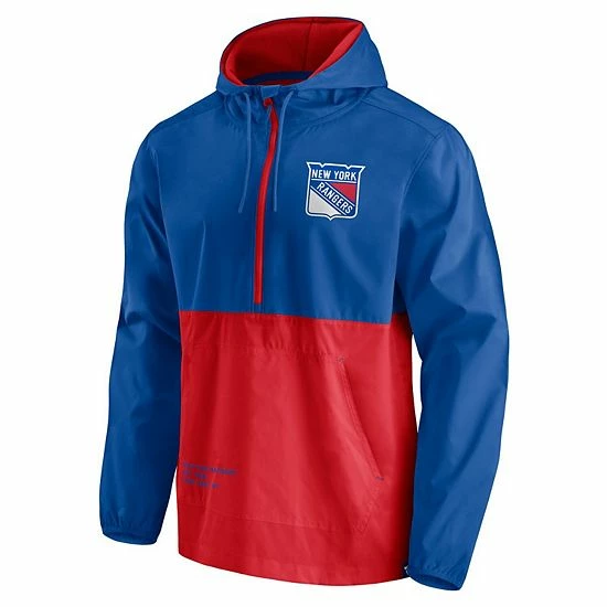 Men's Fanatics Branded Blue/Red New York Rangers Thrill Seeker Anorak Half-Zip Jacket Men's Fanatics Branded Blue/Red New York Rangers Thrill Seeker Anorak Half-Zip Jacket -Metaverse shop unnamed file 11049