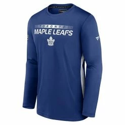 Men's Fanatics Branded Blue Toronto Maple Leafs Authentic Pro Rink Performance Long Sleeve T-Shirt -Metaverse shop unnamed file 11066