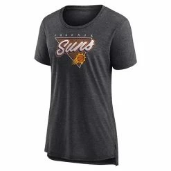 Women's Fanatics Branded Heathered Charcoal Phoenix Suns True Classics Tri-Blend T-Shirt -Metaverse shop unnamed file 11070