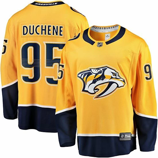 Men's Fanatics Branded Matt Duchene Gold Nashville Predators Home Premier Breakaway Player Jersey 3 Men's Fanatics Branded Matt Duchene Gold Nashville Predators Home Premier Breakaway Player Jersey