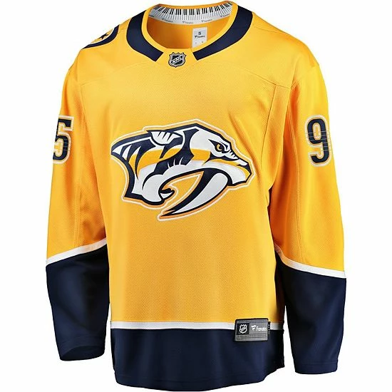 Men's Fanatics Branded Matt Duchene Gold Nashville Predators Home Premier Breakaway Player Jersey 5 Men's Fanatics Branded Matt Duchene Gold Nashville Predators Home Premier Breakaway Player Jersey - Image 3