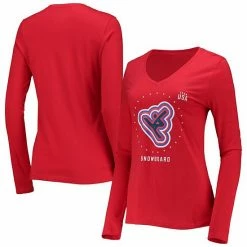 Women's Fanatics Branded Red Team USA Snowboarding Long Sleeve T-Shirt -Metaverse shop unnamed file 11101