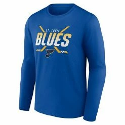 Men's Fanatics Branded Blue St. Louis Blues Covert Long Sleeve T-Shirt -Metaverse shop unnamed file 11114