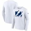 Men's Fanatics Branded White Tampa Bay Lightning Authentic Pro Core Collection Secondary Long Sleeve T-Shirt -Metaverse shop unnamed file 11124