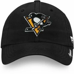 Women's Fanatics Branded Black Pittsburgh Penguins Core Primary Logo Adjustable Hat -Metaverse shop unnamed file 11134