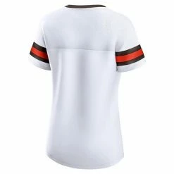 Women's Fanatics Branded White Cleveland Browns Gridiron Classics Sunday Best Lace-Up T-Shirt 5 Women's Fanatics Branded White Cleveland Browns Gridiron Classics Sunday Best Lace-Up T-Shirt -Metaverse shop unnamed file 11217