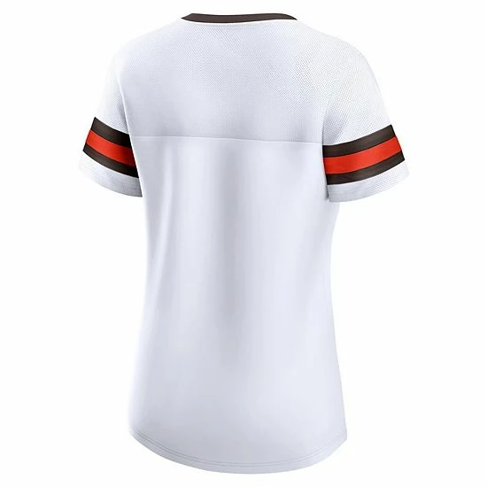Women's Fanatics Branded White Cleveland Browns Gridiron Classics Sunday Best Lace-Up T-Shirt Women's Fanatics Branded White Cleveland Browns Gridiron Classics Sunday Best Lace-Up T-Shirt -Metaverse shop unnamed file 11217