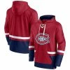Men's Fanatics Branded Red Montreal Canadiens Big & Tall First Battle Power Play Pullover Hoodie