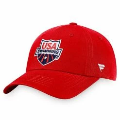 Men's Fanatics Branded Red USA Swimming Adjustable Hat