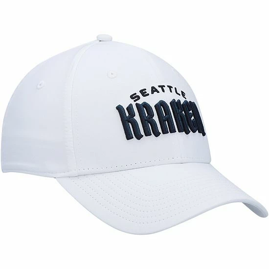 Men's Fanatics Branded White Seattle Kraken Wordmark Flex Hat 6 Men's Fanatics Branded White Seattle Kraken Wordmark Flex Hat - Image 4