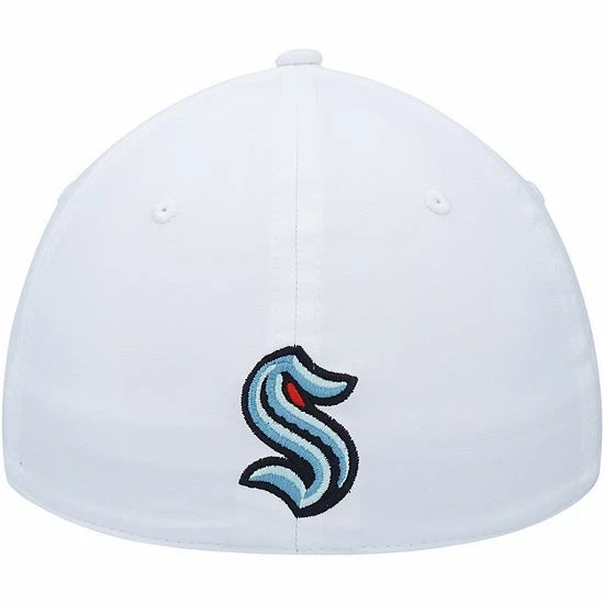 Men's Fanatics Branded White Seattle Kraken Wordmark Flex Hat 7 Men's Fanatics Branded White Seattle Kraken Wordmark Flex Hat - Image 5