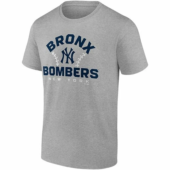 Men's Fanatics Branded Gray New York Yankees Iconic Go For Two T-Shirt 5 Men's Fanatics Branded Gray New York Yankees Iconic Go For Two T-Shirt - Image 3