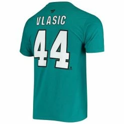 Men's Fanatics Branded Marc-Edouard Vlasic Teal San Jose Sharks Player Name And Number T-Shirt 5 Men's Fanatics Branded Marc-Edouard Vlasic Teal San Jose Sharks Player Name And Number T-Shirt -Metaverse shop unnamed file 11416