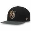 Men's Fanatics Branded Black/Gray Vegas Golden Knights Core Primary Logo Fitted Hat