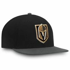 Men's Fanatics Branded Black/Gray Vegas Golden Knights Core Primary Logo Fitted Hat -Metaverse shop unnamed file 11420
