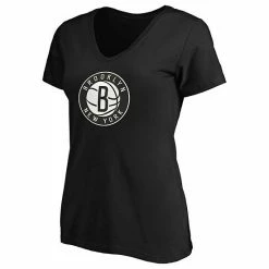 Women's Fanatics Branded Black/White Brooklyn Nets V-Neck T-Shirt Combo Pack -Metaverse shop unnamed file 11432