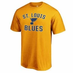 Men's Fanatics Branded Gold St. Louis Blues Team Victory Arch T-Shirt -Metaverse shop unnamed file 11442