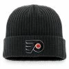 Men's Fanatics Branded Black Philadelphia Flyers Core Primary Logo Cuffed Knit Hat