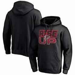 Men's Fanatics Branded Black Atlanta Falcons Hometown Collection Rise Up Pullover Hoodie