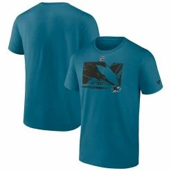 Men's Fanatics Branded Teal San Jose Sharks Authentic Pro Core Collection Secondary T-Shirt -Metaverse shop unnamed file 11503