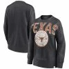 Women's Fanatics Branded Heathered Charcoal Texas Longhorns Jump Distribution Pullover Sweatshirt -Metaverse shop unnamed file 11533