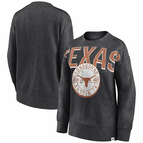 Women's Fanatics Branded Heathered Charcoal Texas Longhorns Jump Distribution Pullover Sweatshirt Women's Fanatics Branded Heathered Charcoal Texas Longhorns Jump Distribution Pullover Sweatshirt -Metaverse shop unnamed file 11534