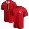Men's Fanatics Branded Red Washington Nationals Number One Dad Team T-Shirt -Metaverse shop unnamed file 11545