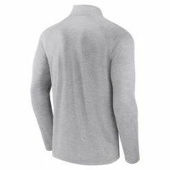 Men's Fanatics Branded Gray Minnesota Golden Gophers Striated Raglan Quarter-Zip Jacket -Metaverse shop unnamed file 11590