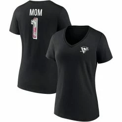 Alternative view of Women's Fanatics Branded Black Pittsburgh Penguins Team Mother's Day V-Neck T-Shirt