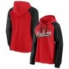 Women's Fanatics Branded Red/Black Portland Trail Blazers Record Holder Raglan Pullover Hoodie -Metaverse shop unnamed file 11631