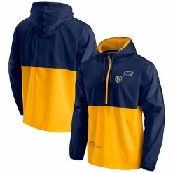 Men's Fanatics Branded Navy/Gold Utah Jazz Anorak Block Party Windbreaker Half-Zip Hoodie Jacket 3 Men's Fanatics Branded Navy/Gold Utah Jazz Anorak Block Party Windbreaker Half-Zip Hoodie Jacket -Metaverse shop unnamed file 11648
