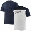 Men's Fanatics Branded Navy/Heathered Gray Detroit Tigers Big & Tall Colorblock T-Shirt -Metaverse shop unnamed file 11657