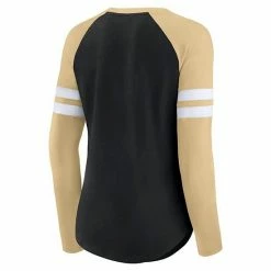 Women's Fanatics Branded Black/Gold New Orleans Saints True To Form Raglan Lace-Up V-Neck Long Sleeve T-Shirt 5 Women's Fanatics Branded Black/Gold New Orleans Saints True To Form Raglan Lace-Up V-Neck Long Sleeve T-Shirt -Metaverse shop unnamed file 1168