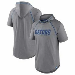 Men's Fanatics Branded Heathered Gray Florida Gators Four Relay Poly Hooded T-Shirt -Metaverse shop unnamed file 11704