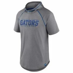Men's Fanatics Branded Heathered Gray Florida Gators Four Relay Poly Hooded T-Shirt -Metaverse shop unnamed file 11705