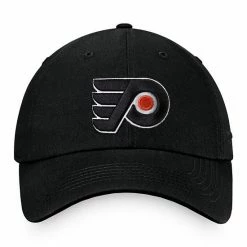 Men's Fanatics Branded Black Philadelphia Flyers Team Unstructured Adjustable Hat -Metaverse shop unnamed file 11718