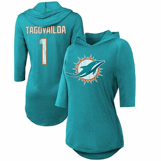 Fanatics Women's Majestic Threads Tua Tagovailoa Aqua Miami Dolphins Hi-Lo Name & Number 3/4 Sleeve Pullover Hoodie Fanatics Women's Majestic Threads Tua Tagovailoa Aqua Miami Dolphins Hi-Lo Name & Number 3/4 Sleeve Pullover Hoodie -Metaverse shop unnamed file 11754