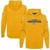 Youth Fanatics Branded Gold Nashville Predators Authentic Pro Pullover Hoodie