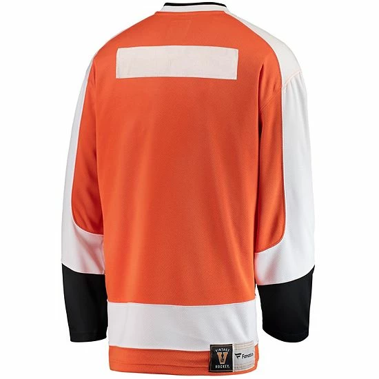 Men's Fanatics Branded Orange Philadelphia Flyers Premier Breakaway Heritage Blank Jersey 6 Men's Fanatics Branded Orange Philadelphia Flyers Premier Breakaway Heritage Blank Jersey - Image 4