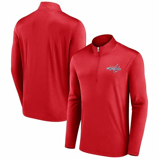 Men's Fanatics Branded Red Washington Capitals Underdog Mindset Quarter-Zip Jacket Men's Fanatics Branded Red Washington Capitals Underdog Mindset Quarter-Zip Jacket -Metaverse shop unnamed file 11883