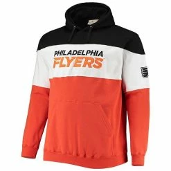 Men's Fanatics Branded Black/Orange Philadelphia Flyers Big & Tall Colorblock Fleece Hoodie -Metaverse shop unnamed file 11887
