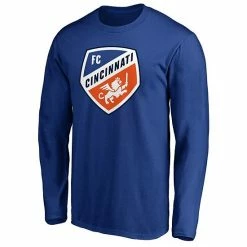 Men's Fanatics Branded Blue FC Cincinnati Primary Team Logo Long Sleeve T-Shirt -Metaverse shop unnamed file 11911