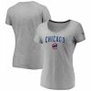 Women's Fanatics Branded Gray Chicago Cubs Wordmark & Logo Space-Dye V-Neck T-Shirt 1 Women's Fanatics Branded Gray Chicago Cubs Wordmark & Logo Space-Dye V-Neck T-Shirt -Metaverse shop unnamed file 11920