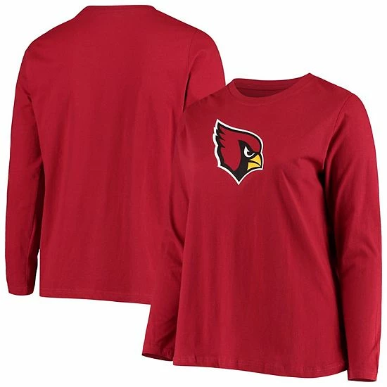 Women's Fanatics Branded Cardinal Arizona Cardinals Plus Size Primary Logo Long Sleeve T-Shirt Women's Fanatics Branded Cardinal Arizona Cardinals Plus Size Primary Logo Long Sleeve T-Shirt -Metaverse shop unnamed file 11929