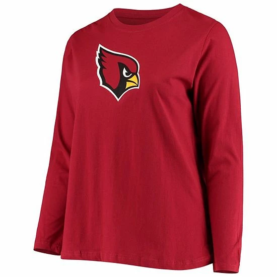 Women's Fanatics Branded Cardinal Arizona Cardinals Plus Size Primary Logo Long Sleeve T-Shirt Women's Fanatics Branded Cardinal Arizona Cardinals Plus Size Primary Logo Long Sleeve T-Shirt -Metaverse shop unnamed file 11930
