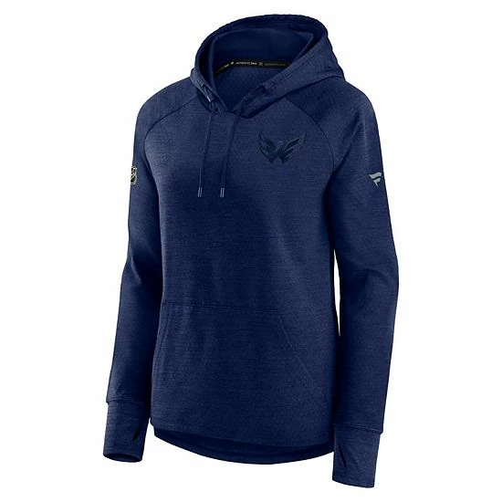 Women's Fanatics Branded Heather Navy Washington Capitals Authentic Pro Road Performance Raglan Pullover Hoodie 5 Women's Fanatics Branded Heather Navy Washington Capitals Authentic Pro Road Performance Raglan Pullover Hoodie - Image 3