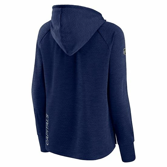 Women's Fanatics Branded Heather Navy Washington Capitals Authentic Pro Road Performance Raglan Pullover Hoodie 6 Women's Fanatics Branded Heather Navy Washington Capitals Authentic Pro Road Performance Raglan Pullover Hoodie - Image 4